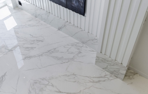Calacatta White Marble Floor