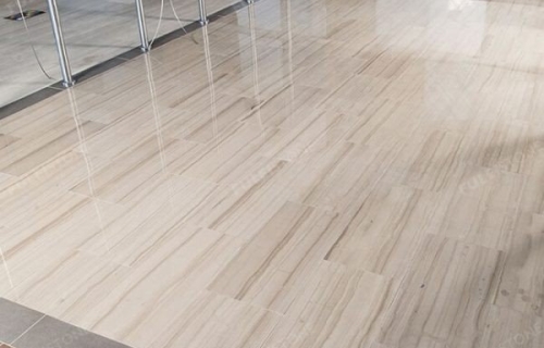 Athen Wooden White Marble