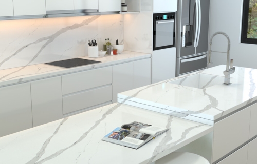 Arabescato Quartz Vanity